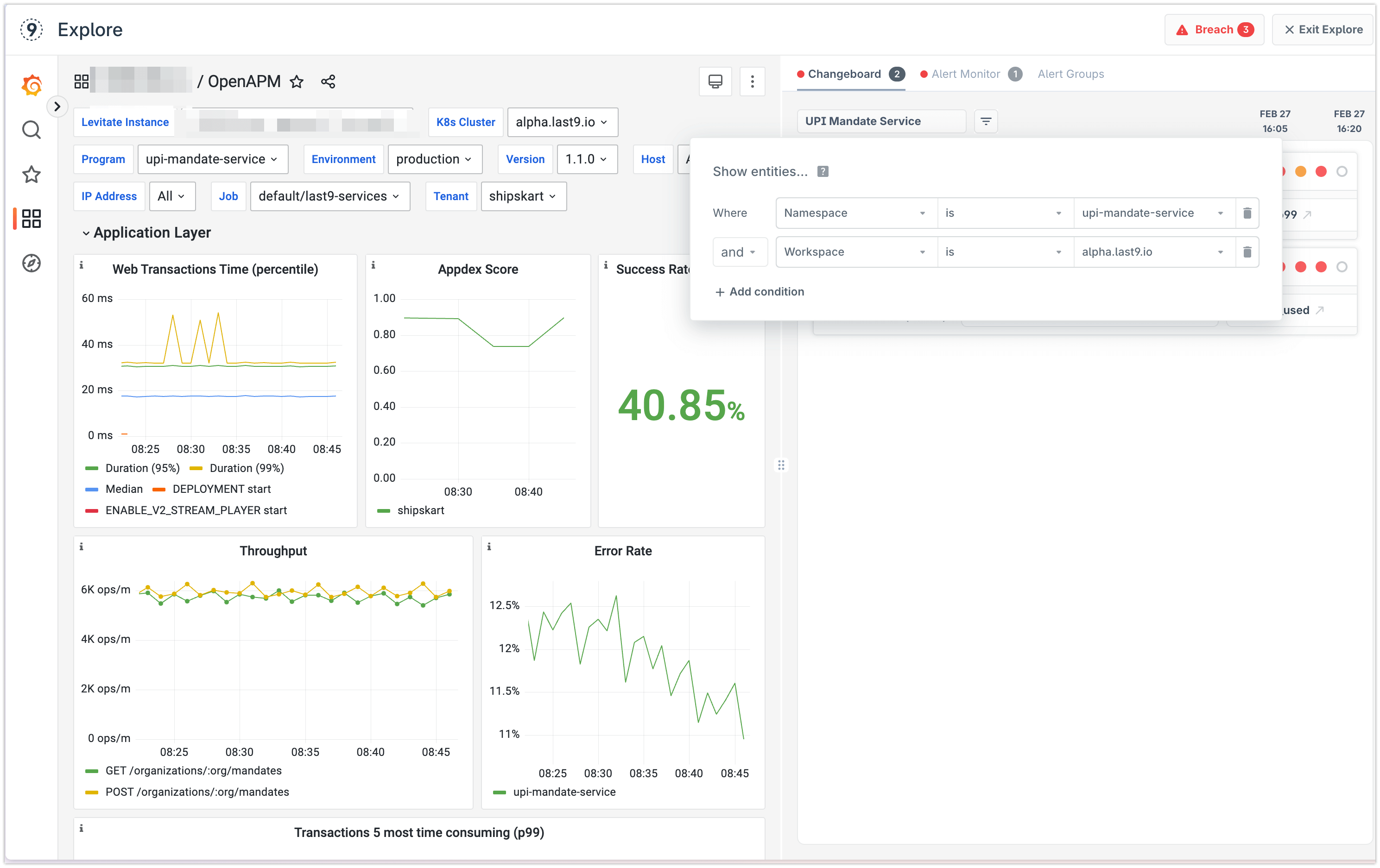 Filters for Changeboard