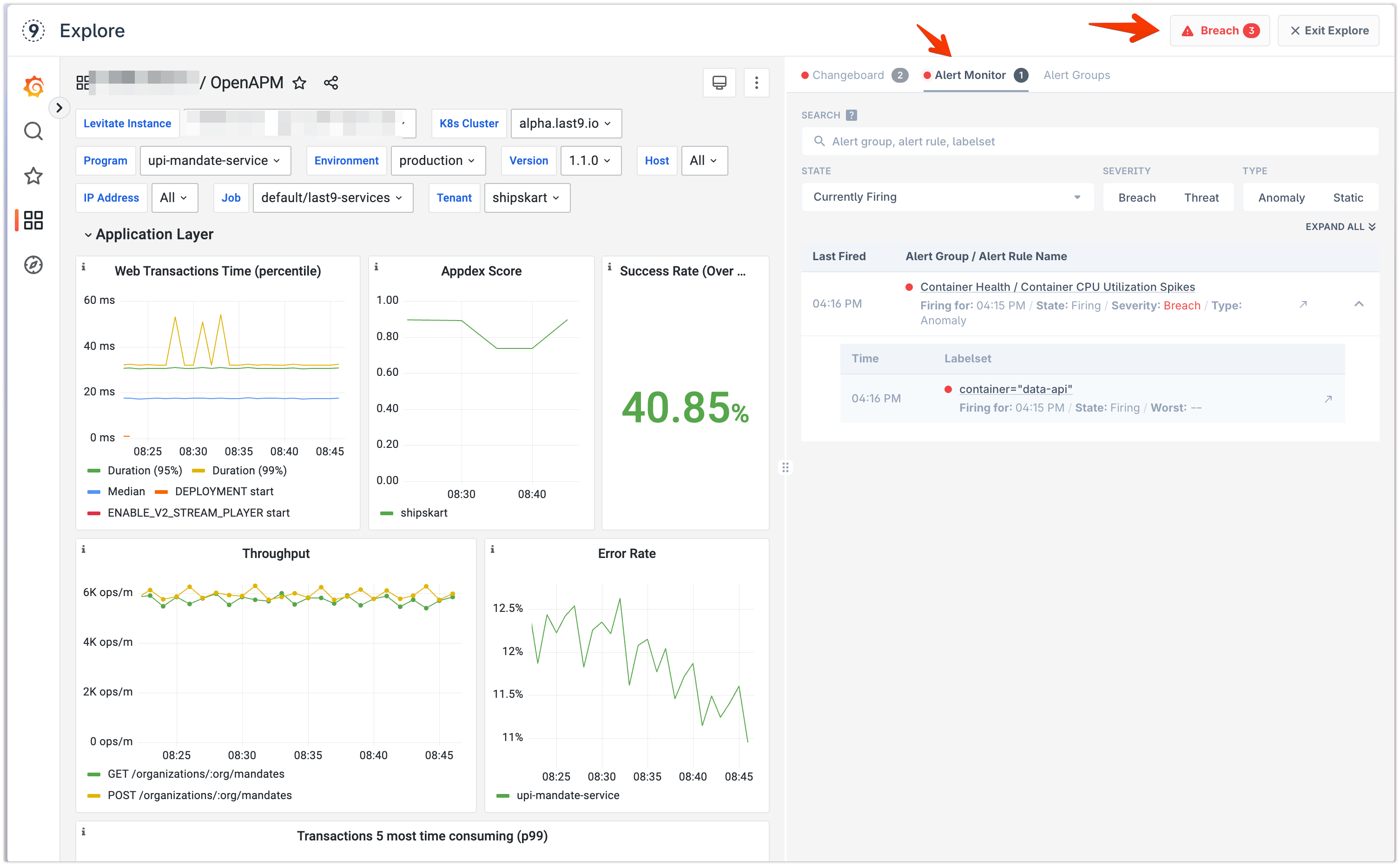 Monitoring Health of a Dashboard