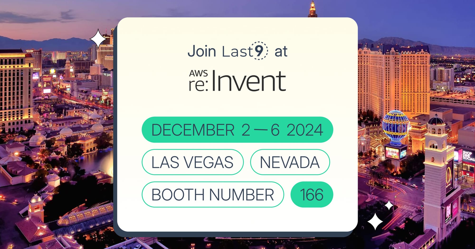 Join Last9 at AWS re: Invent 2024!