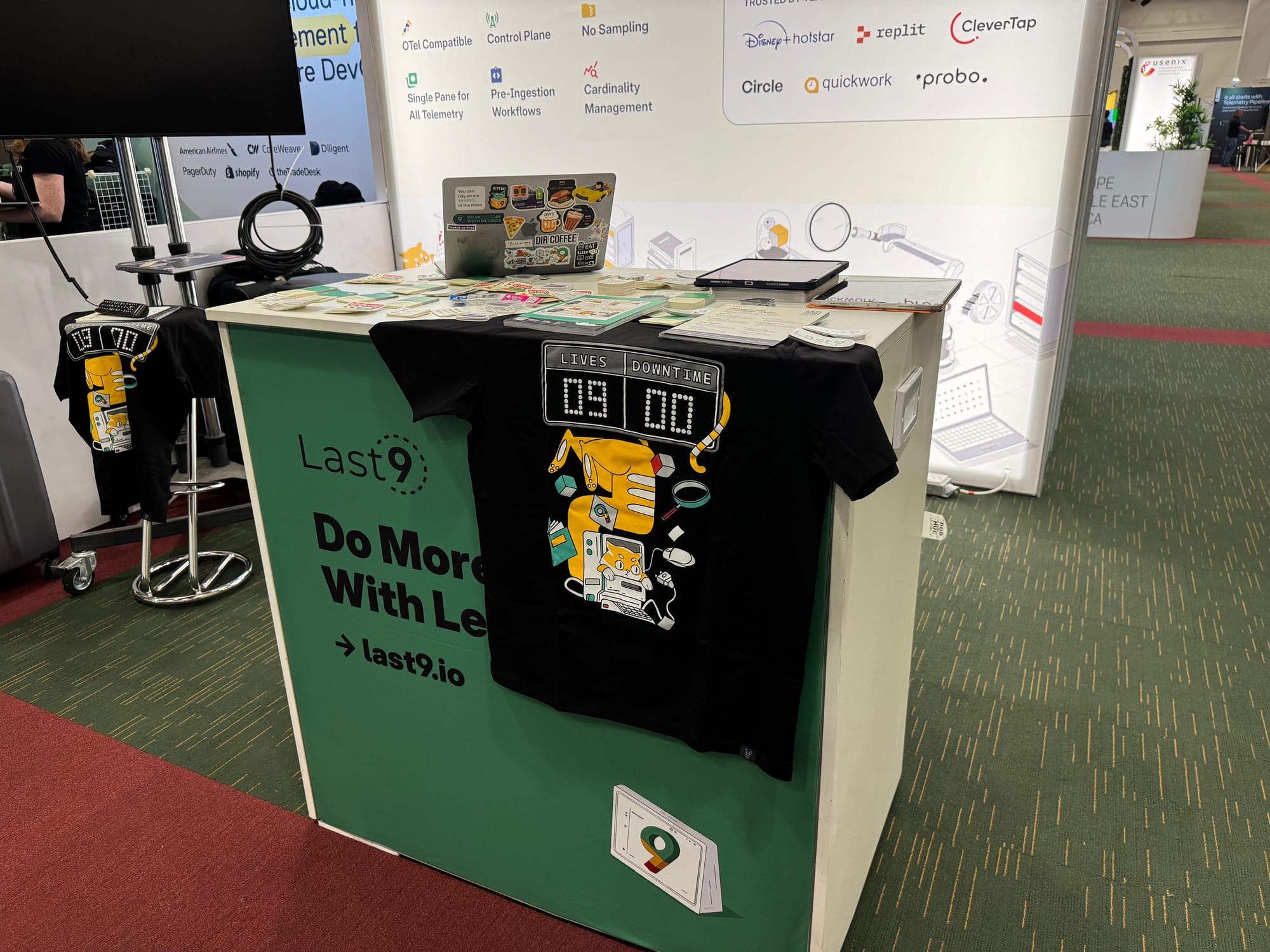 Last9 Booth at SRECon Dublin 2024