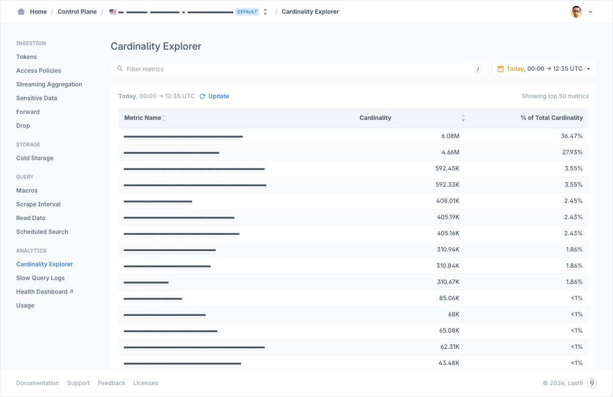 Cardinality Explorer