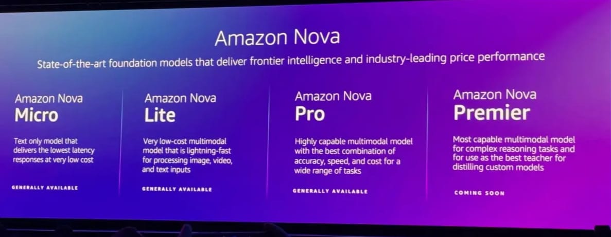 AWS Nova Foundation Models