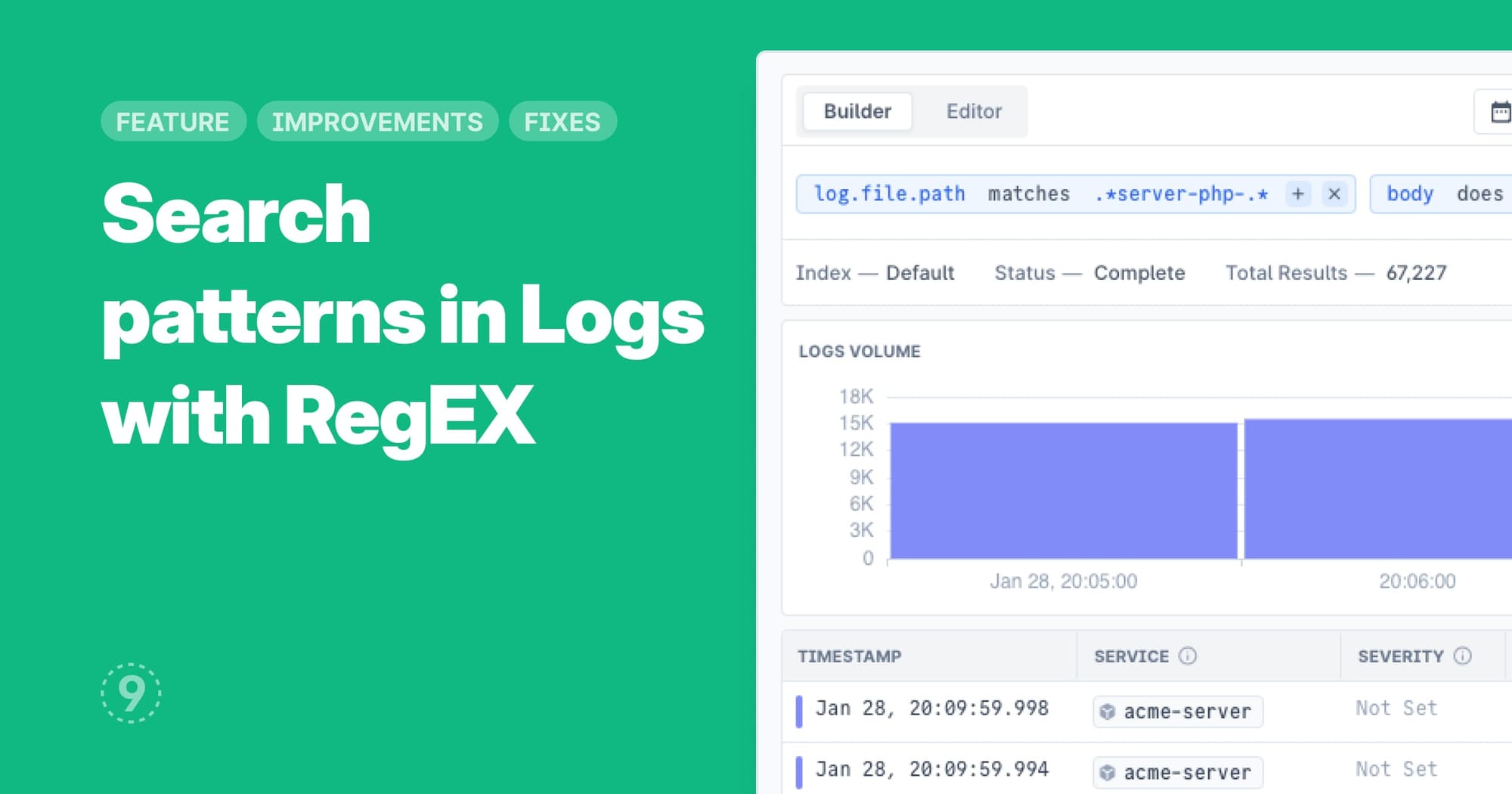 Search complex patterns in Logs with RegEX